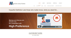 Desktop Screenshot of mediasolutionsindia.com