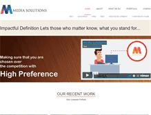 Tablet Screenshot of mediasolutionsindia.com
